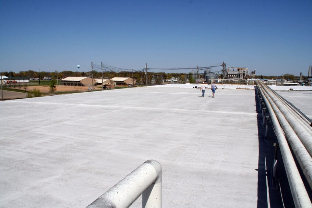 Commercial roofing service photo used on the Empire State Commercial Roofing website in Rochester, NY.