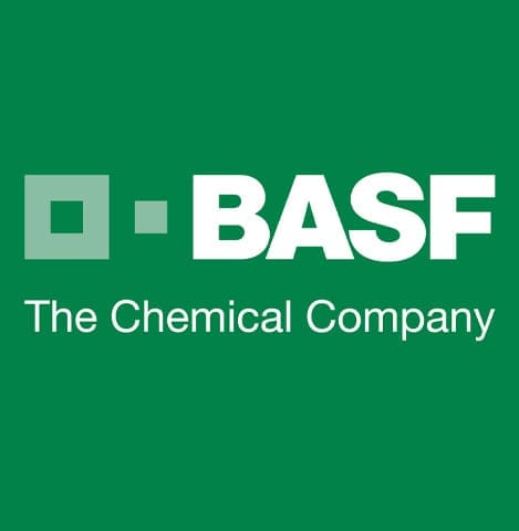 BASF partner logo on the Empire State Commercial Roofing website, indicating use of BASF roofing materials.